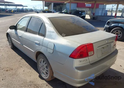 2005 Honda Civic Lx from USA, damaged, VIN JHMES16555S006038